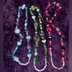 rave kandi necklace bundle 3pk
